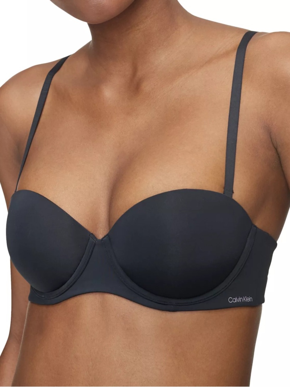 Calvin Klein Perfectly Fit Strapless Push up Bra QF5677, Women's